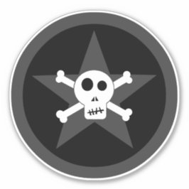 Schädel und Kreuzknochen Aufkleber