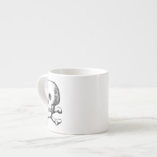 Schädel und Kreuzknochen Espressotasse
