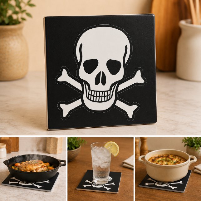 Schädel und Kreuzknochen Fliese (Skull and Crossbones Tile)