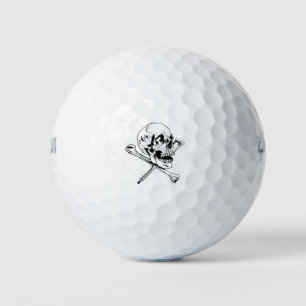 Schädel und Kreuzknochen Geschenk für Schädel Golfball