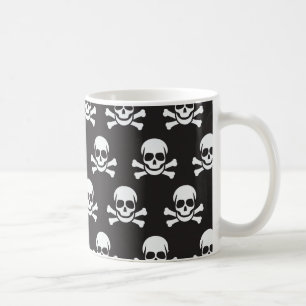 Schädel und Kreuzknochen Kaffeetasse