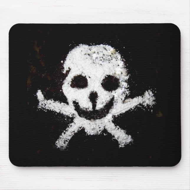 Schädel und Kreuzknochen Mousepad (Vorne)