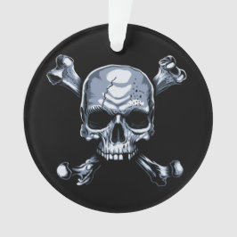 Schädel und Kreuzknochen Ornament