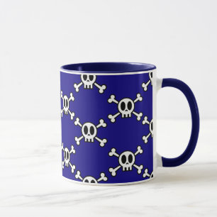 Schädel und Kreuzknochen Tasse