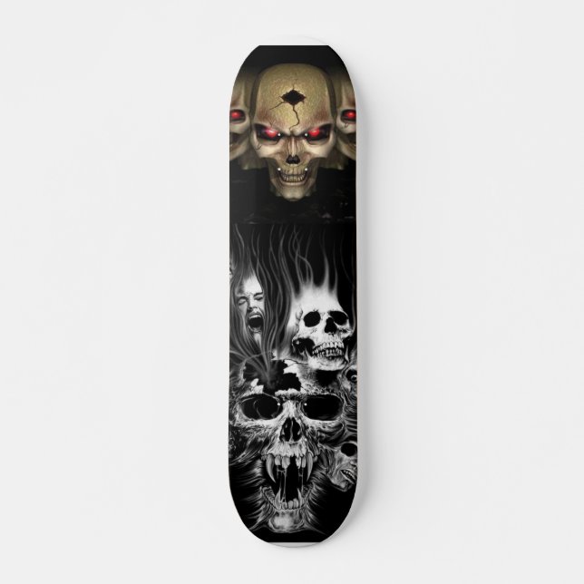 Schädel und mehr Schädelbrett: D Skateboard (Vorne)