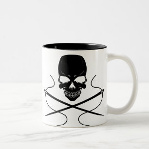 Schädel-und Nadel-Kaffee Tasse