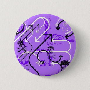 Schädel und Pfeile Button