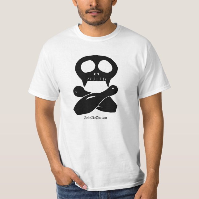 Schädel und Quertoby T-Shirt (Vorderseite)
