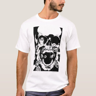 Schädel und Ringe T-Shirt