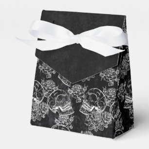 Schädel und Rose Gothic Glam Funky Grunge Geschenkschachtel