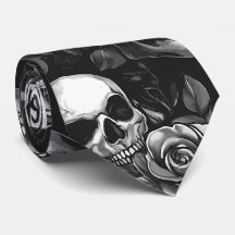Schädel und Rose Schwarzes Halloween
