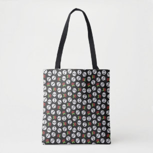 Schädel und Rose Tasche