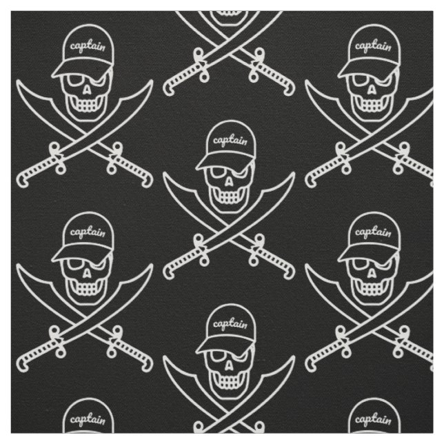 Schädel und Schwerter Stoff (Muster)