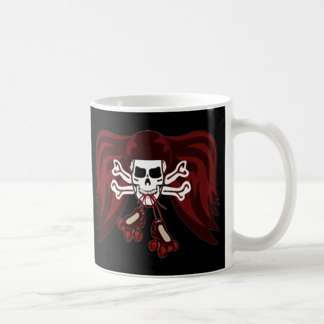 Schädel und Skate Kaffeetasse (Rechts)