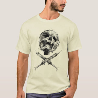 Schädel und Spritzen T-Shirt