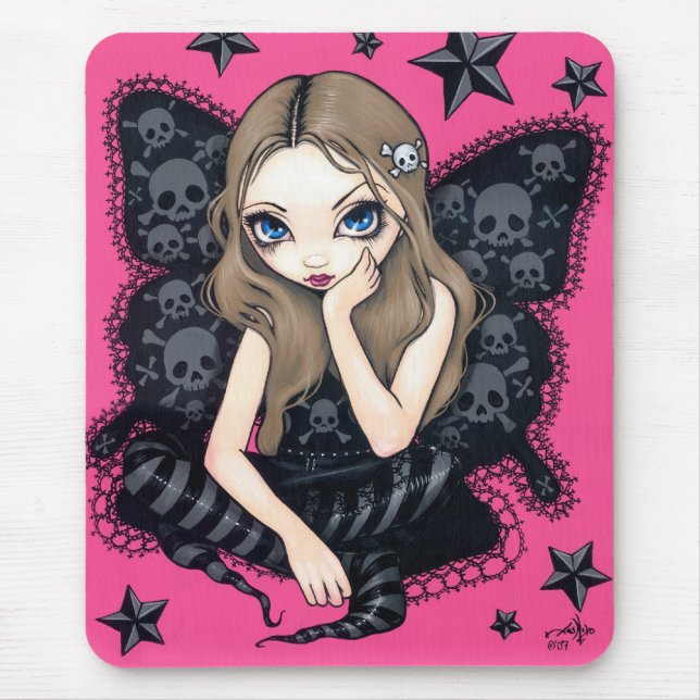 "Schädel und Sterne" Mousepad (Vorne)