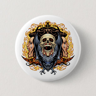 Schädel, Vampire und Schläger kundengerecht durc Button