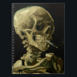 Schädel Van Gogh | mit brennender Zigarette | 1886 Notizblock<br><div class="desc">"Schädel eines Skeletts mit brennender Zigarette" wurde von Vincent van Gogh im Jahre 1886 abgeschlossen</div>