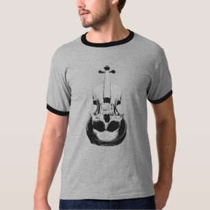 Schädel-Violine T-Shirt