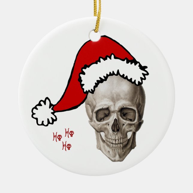 Schädel-Weihnachten (2010) Keramikornament (Vorne)