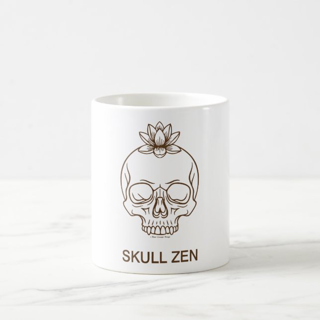 Schädel Zen Kaffeetasse (Mittel)