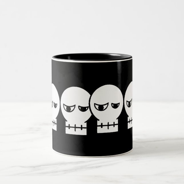 Schädel Zweifarbige Tasse (Mittel)
