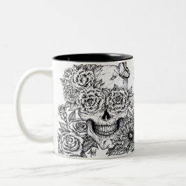 Schädel Zweifarbige Tasse