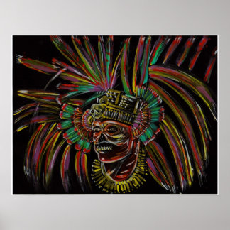 Schädelbeermalung Poster