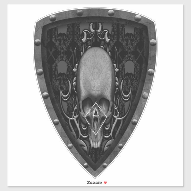 Schädelbläschen Aufkleber (Blatt)