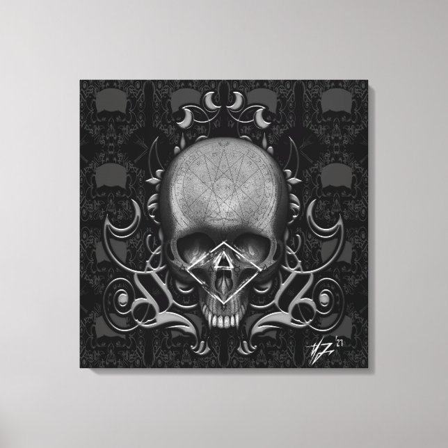 Schädelbläschen Leinwanddruck (Vorderseite)