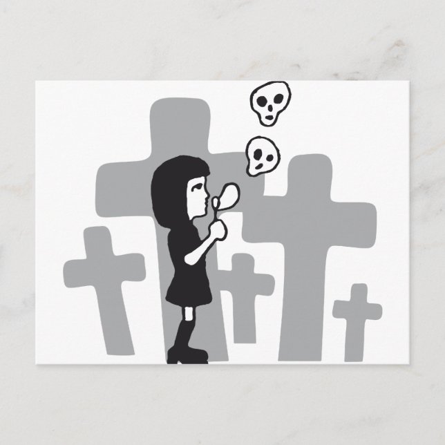 Schädelblasen Postkarte (Vorderseite)