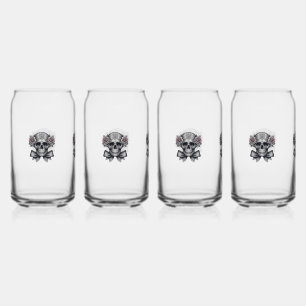 Schädelbrille Dosenglas