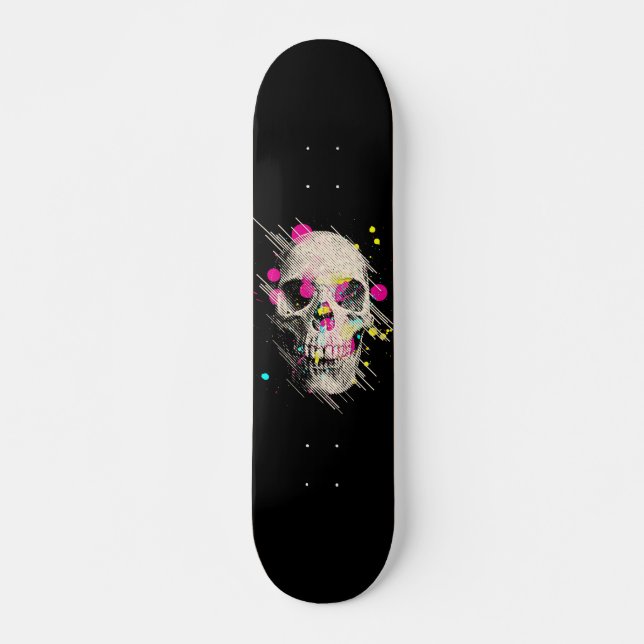 Schädelfarbe Skateboard (Vorne)