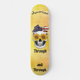 Schädelflagge Bow AMERICAN durch und durch Ombre Skateboard