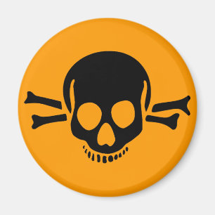 Schädelgekreuzte knochen Halloween Magnet