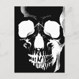 Schädelgesicht Postkarte