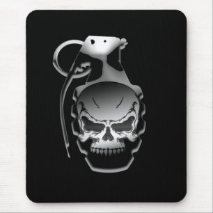 Schädelgranate Mousepad