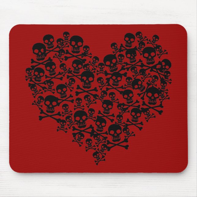 Schädelherz Mousepad (Vorne)