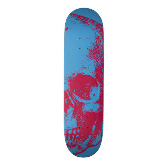 Schädelillustration Skateboard