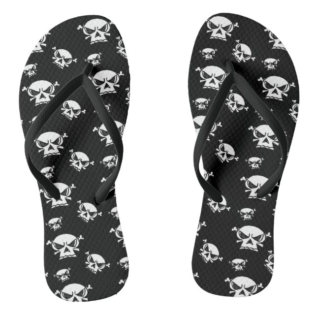 Schädeljungen Flip Flops (Fußbett)