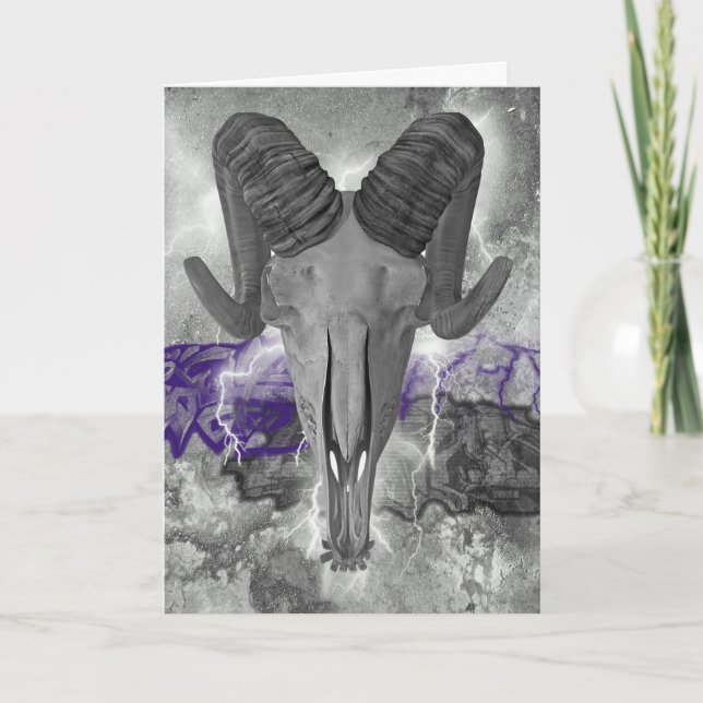 Schädelkarte Karte (Vorderseite)