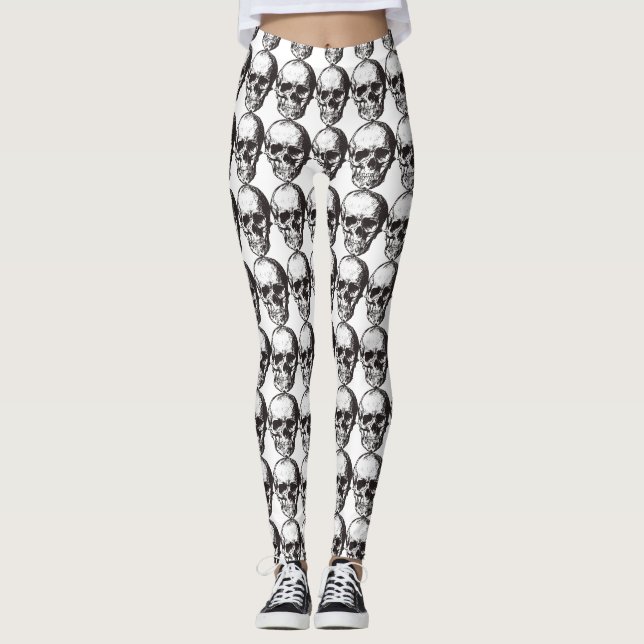 Schädelknochen Leggings (Vorderseite)