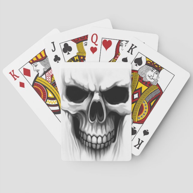 Schädelkopf Spielkarten (Rückseite)
