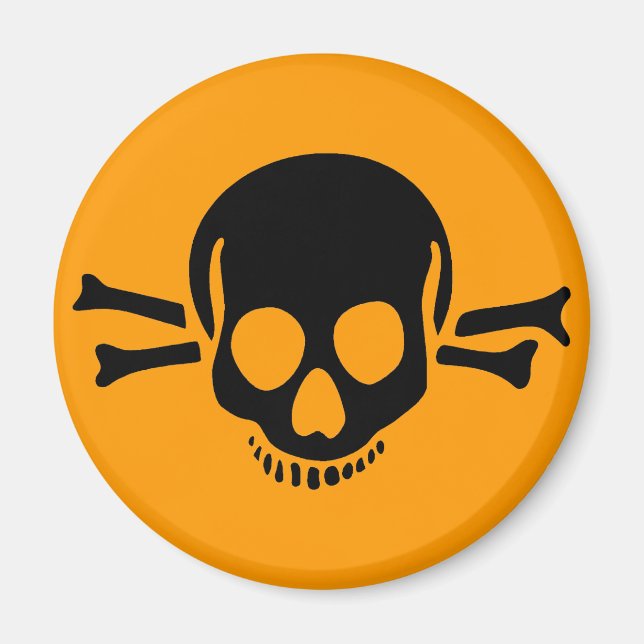 Schädelkreuz Magnet (Vorne)