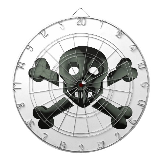 Schädelkreuze Dartscheibe (vorne)