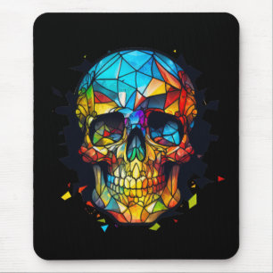 Schädellebensdauer festgehaltenes Glaszeichen Mousepad