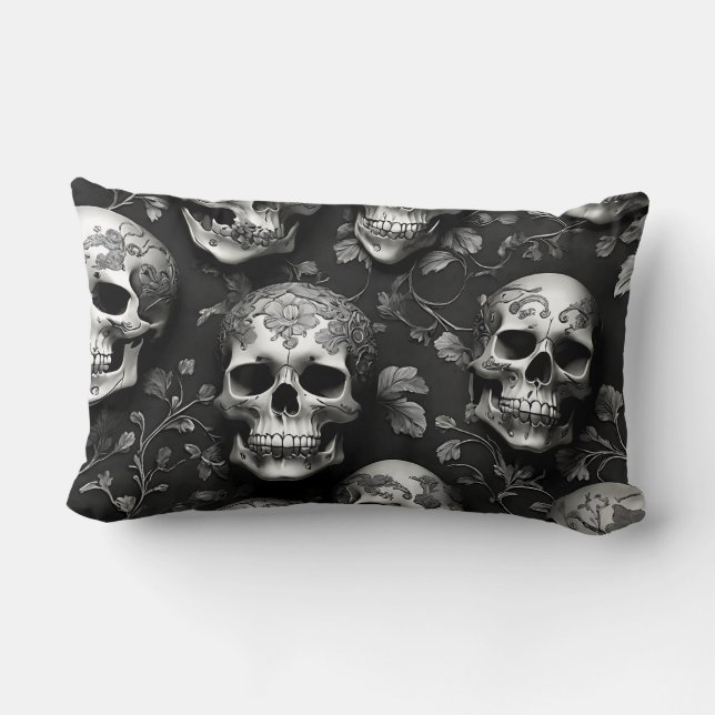 Schädelleder Lendenkissen (Rückseite)