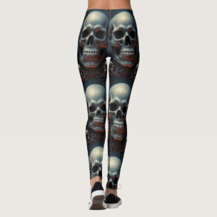Schädellegings, fett, Badass Leggings