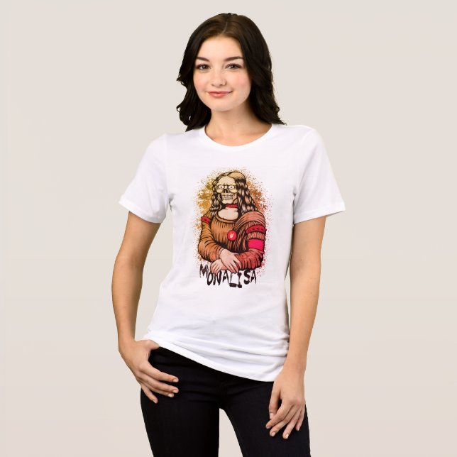 Schädelmonalistin Tri-Blend Shirt (Vorderseite voll)