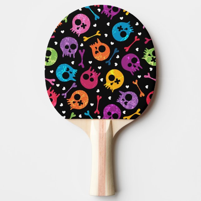 Schädelmuster 2 tischtennis schläger (Vorderseite)